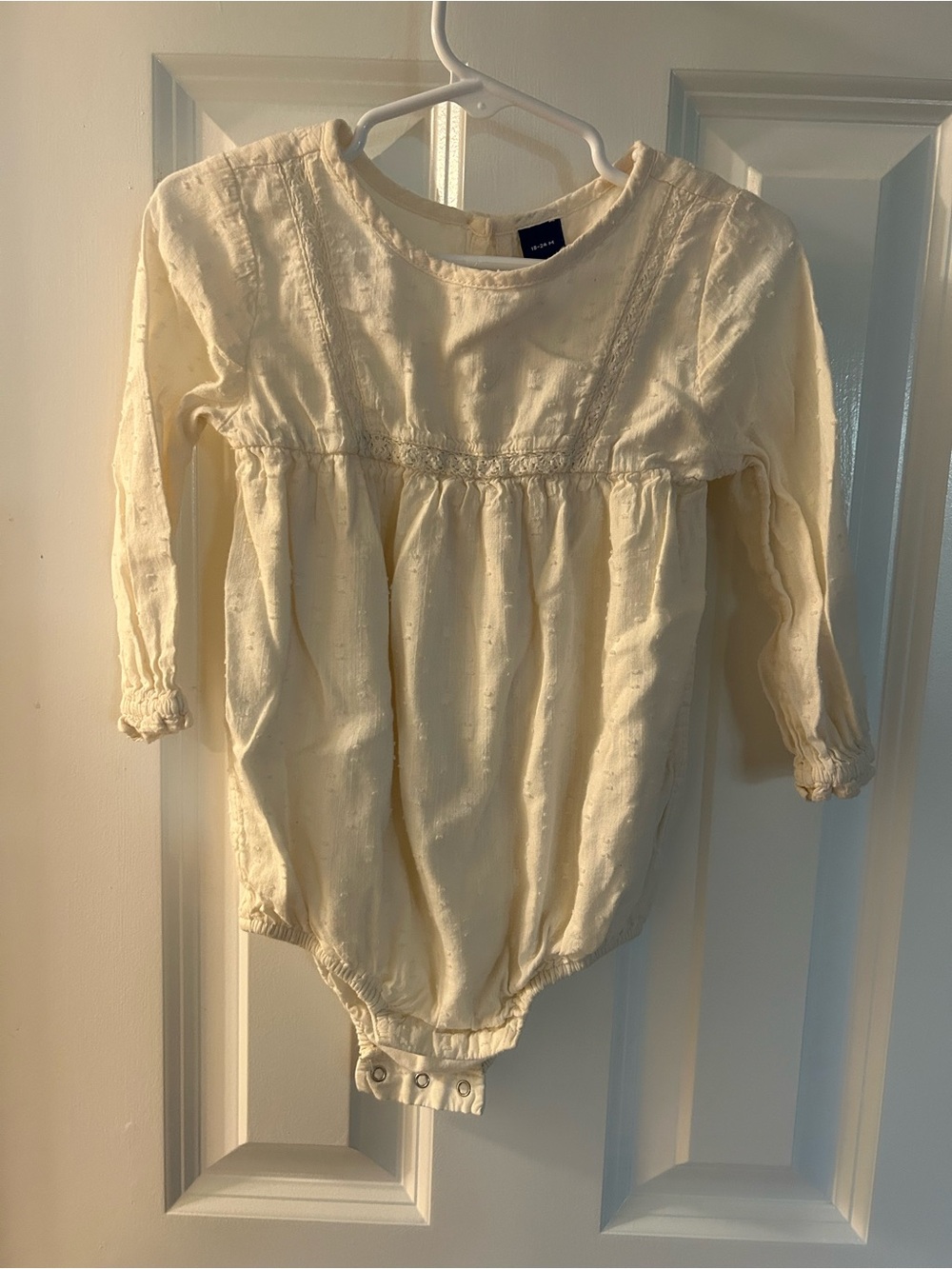 Old Navy Cream Baby Dress Romper